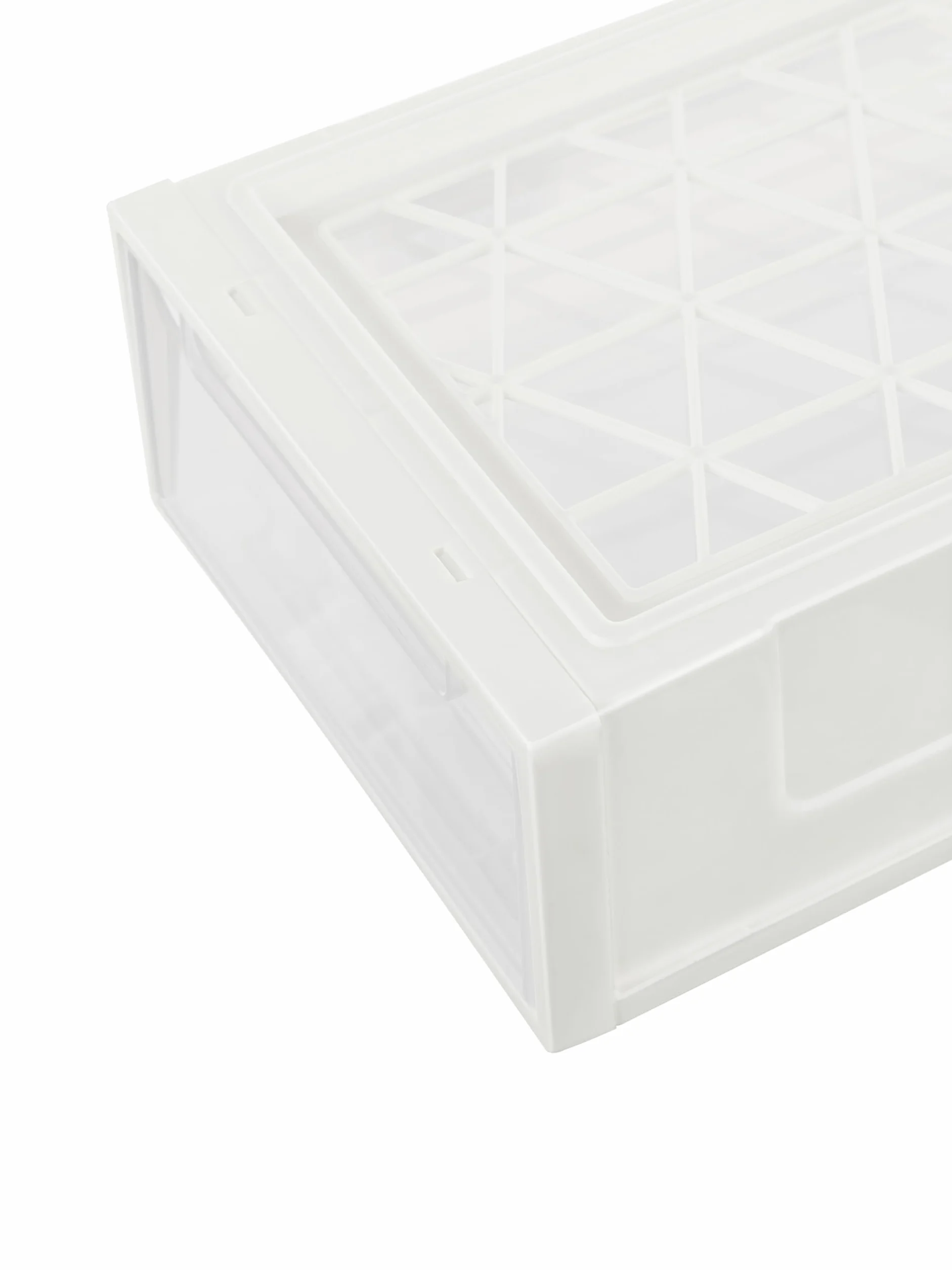 Cetomo 5L*3 Cajones de Almacenamiento de Plástico, Organizadores para Escritorio de Oficina, Caja de Almacenamiento, Torre Apilable para Cosméticos, Resistente, Blanco y Transparente, 5L-3 Unidades