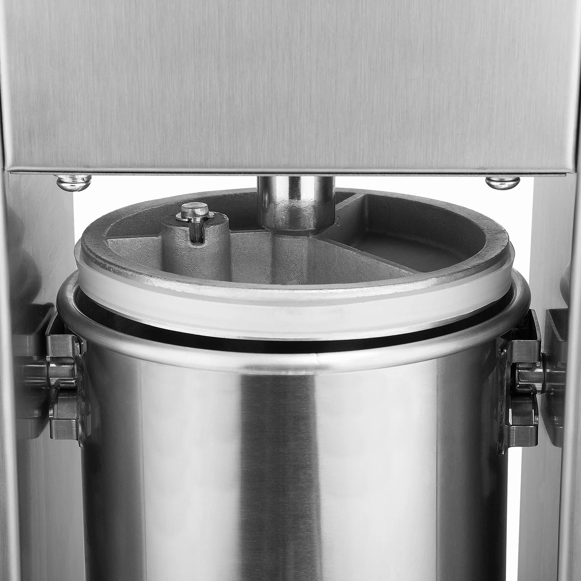 Zelsius Máquina Embutidora Profesional de Salchichas I Acero Inoxidable I Manual I Cuatro Tubos de Llenado Diferentes I Máquina con Caja de Cambios de 2 Velocidades I Válvula de Ventilación