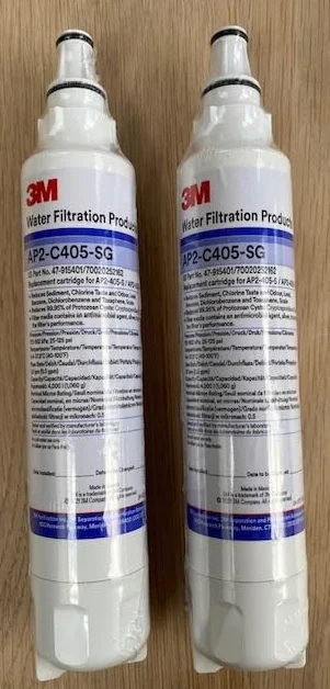 2 cartuchos de filtro de agua de repuesto 3M AP2-C405-SG, mejora la calidad del agua para calderas, enfriadores, bajo el fregadero y máquinas de café (marca Cool Products)