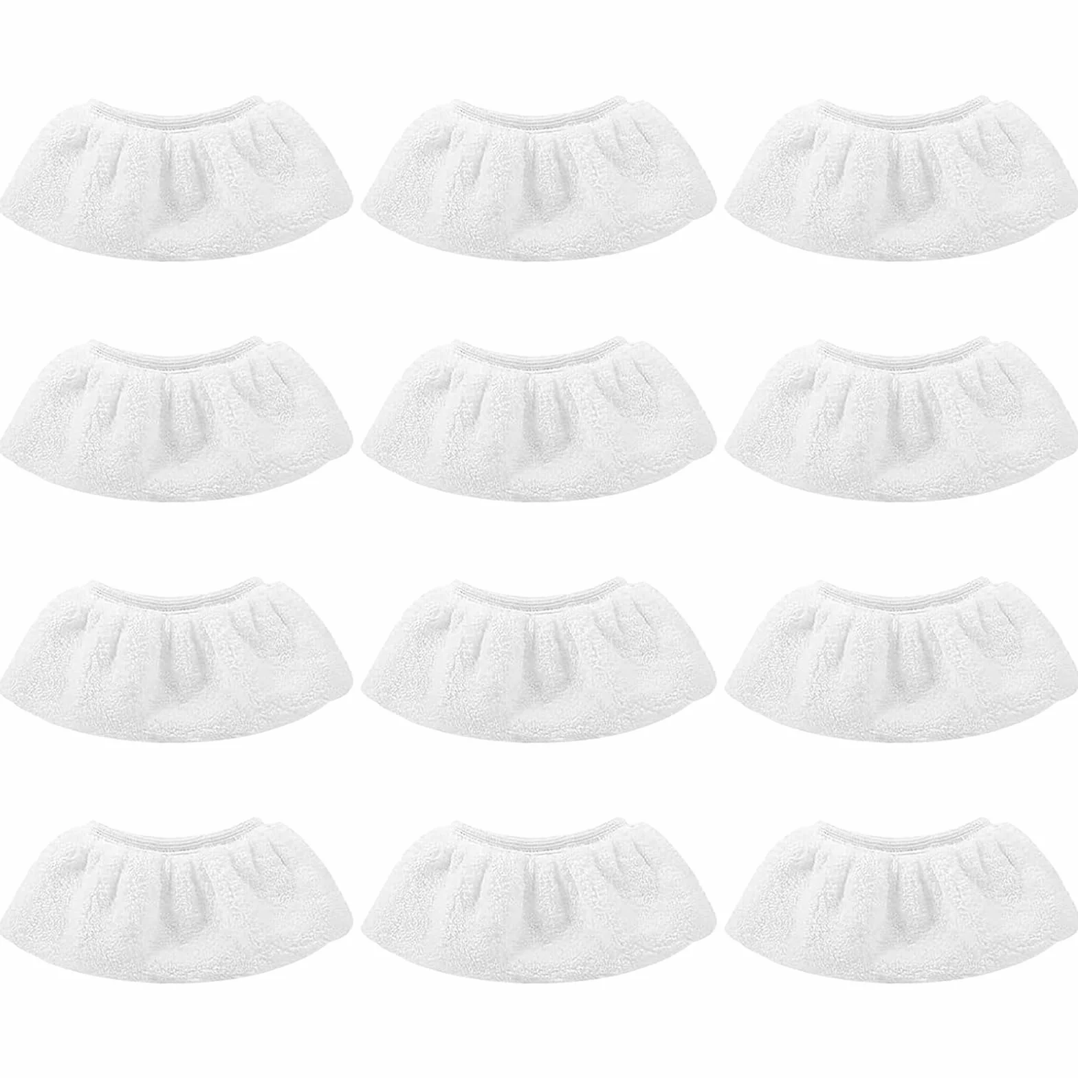 paño de microfibra para vaporeta - Set de 12 almohadillas de repuesto para limpiador a vapor eléctrico,Paños de Microfibra compatibles con Limpiador a Vapor