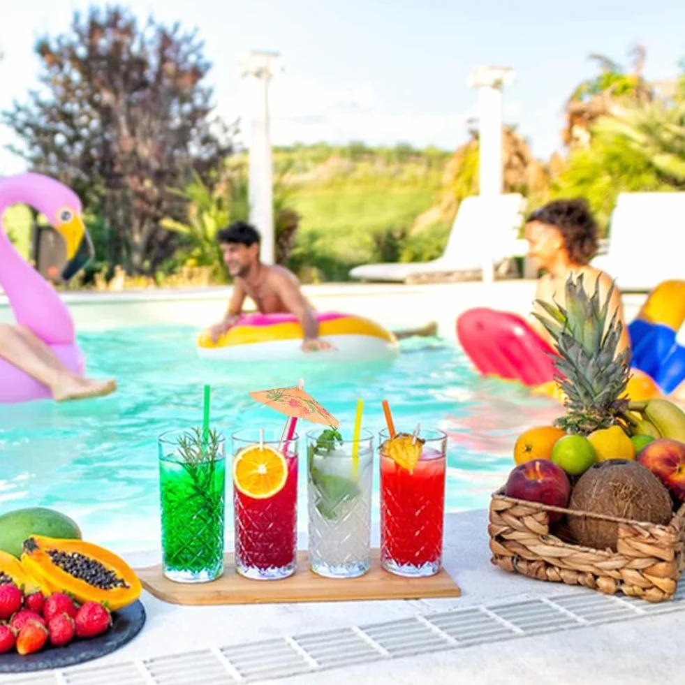 100 Piezas Sombrillas de Cóctel,Sombrillas de Papel para Fiestas en la Playa,Sombrillas de Cóctel,para bar Bebidas Frutas Comida Vino Fiesta Muticolores