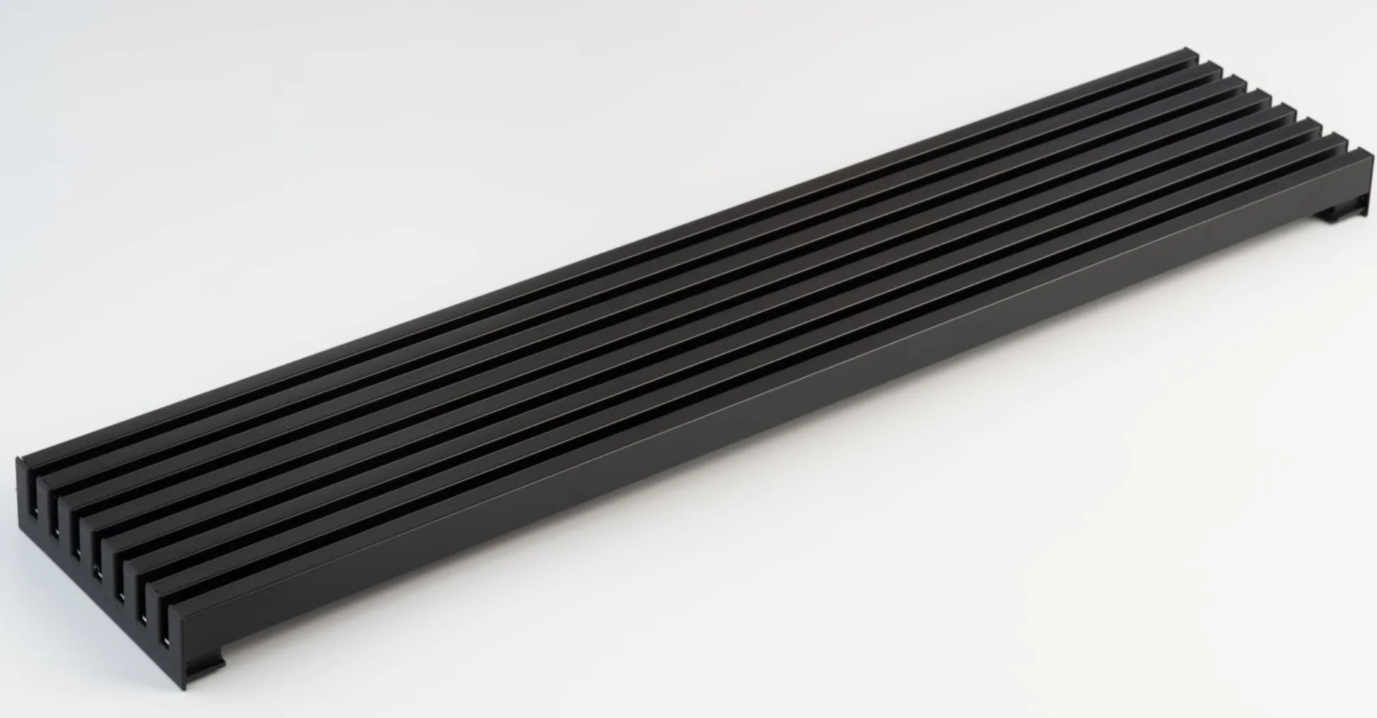 AZERODESIGN- Rejilla Horno- Rejilla Ventilacion- Rejilla ventilacion horno- Rejilla ventilacion frigorífico- Color Negro- 8 Lamas de Aluminio de 60 cm