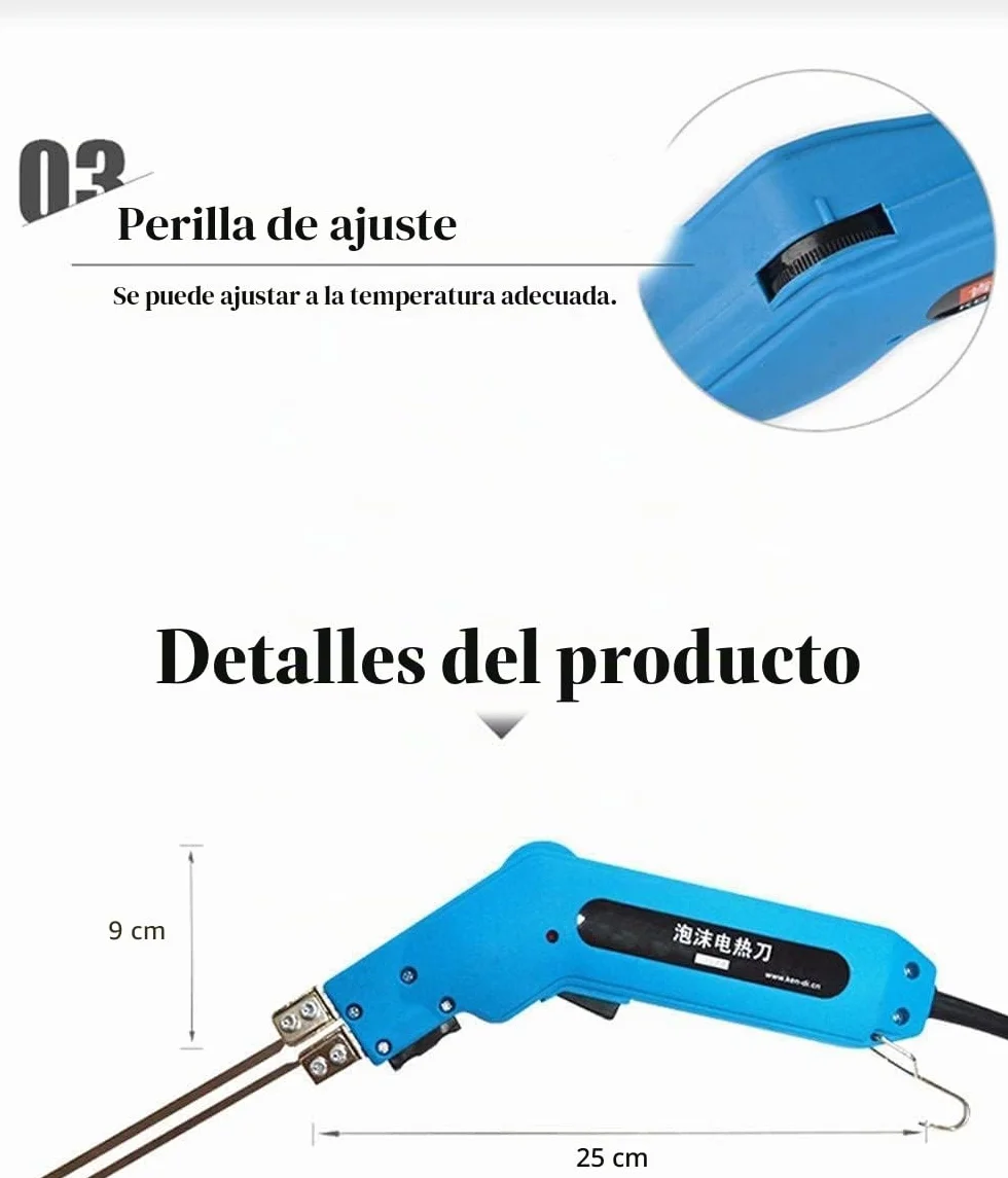 Cuchillo eléctrico Cuchillo caliente Cortador de espuma Escultura de espuma cortador de cuchillo caliente (kit de corte)