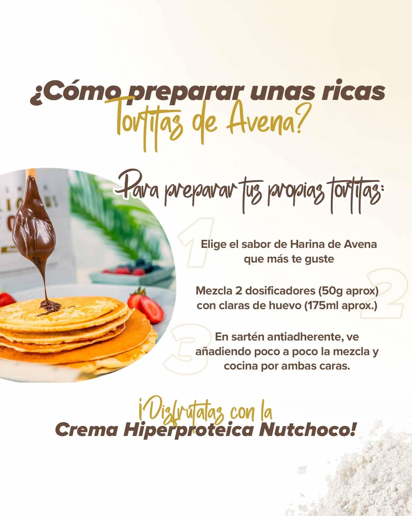 Harina de Avena Instantánea Sabor Vainilla 3kg Sin Azúcares Añadidos No-GMO Vegano