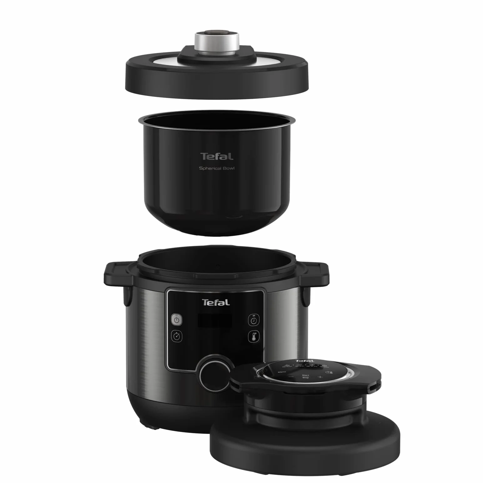 Tefal CY7788 Turbo Cuisine & Fry Multicooker, olla a presión y freidora de aire caliente, 14 programas de cocción, tapa extra crujiente, versátil, 7,6 L