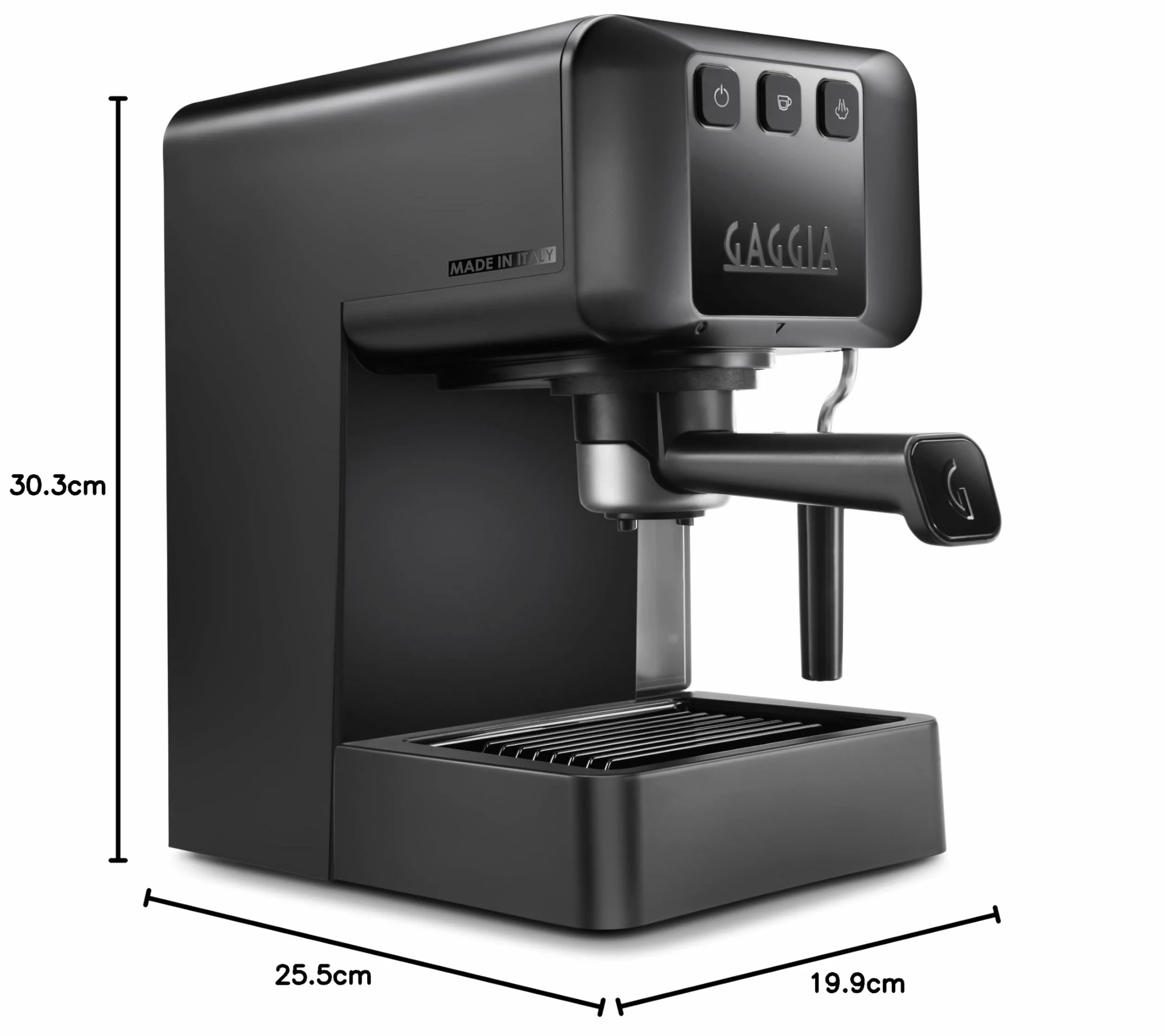 Gaggia EG2109 Black, Cafetera Espresso Manual para Café Molido o Monodosis, sistema POD para Espressos Cremosos con Monodosis, Preinfusión Automática, Nuevo Modelo 2023, 100% Made in Italy