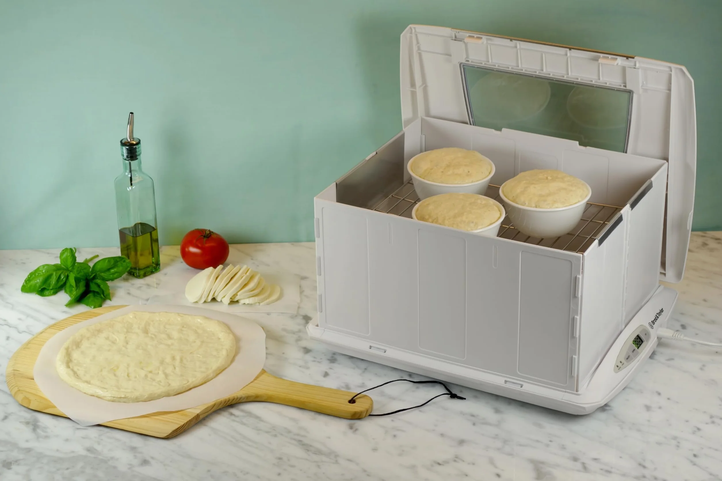 Brod & Taylor Folding Proofer & Slow Cooker Proofer z Półką Akcesoryjną, Biały