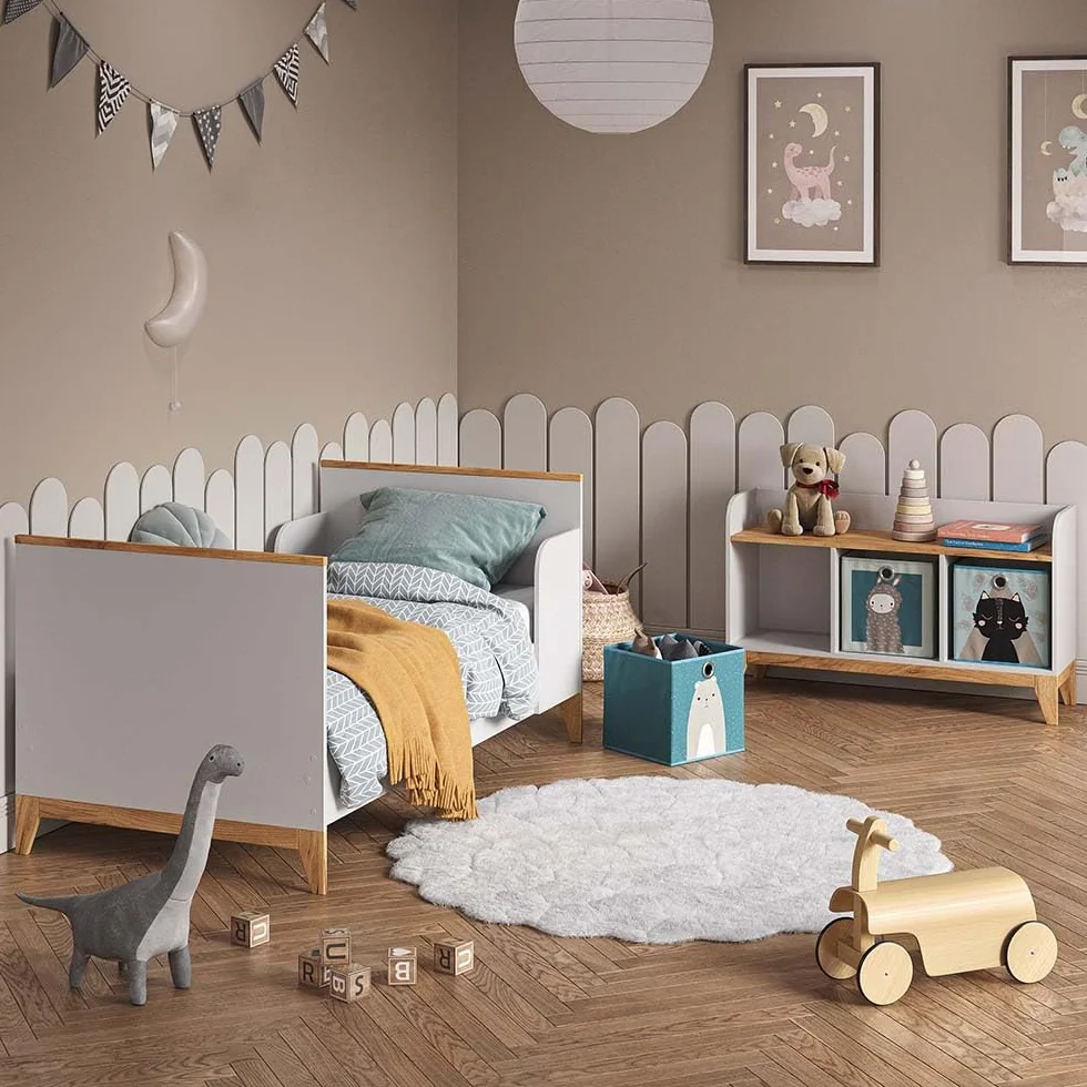 VitaliSpa Malia Estante Infantil Blanco 107.2x63.8 cm 3 Compartimentos para Juguetes