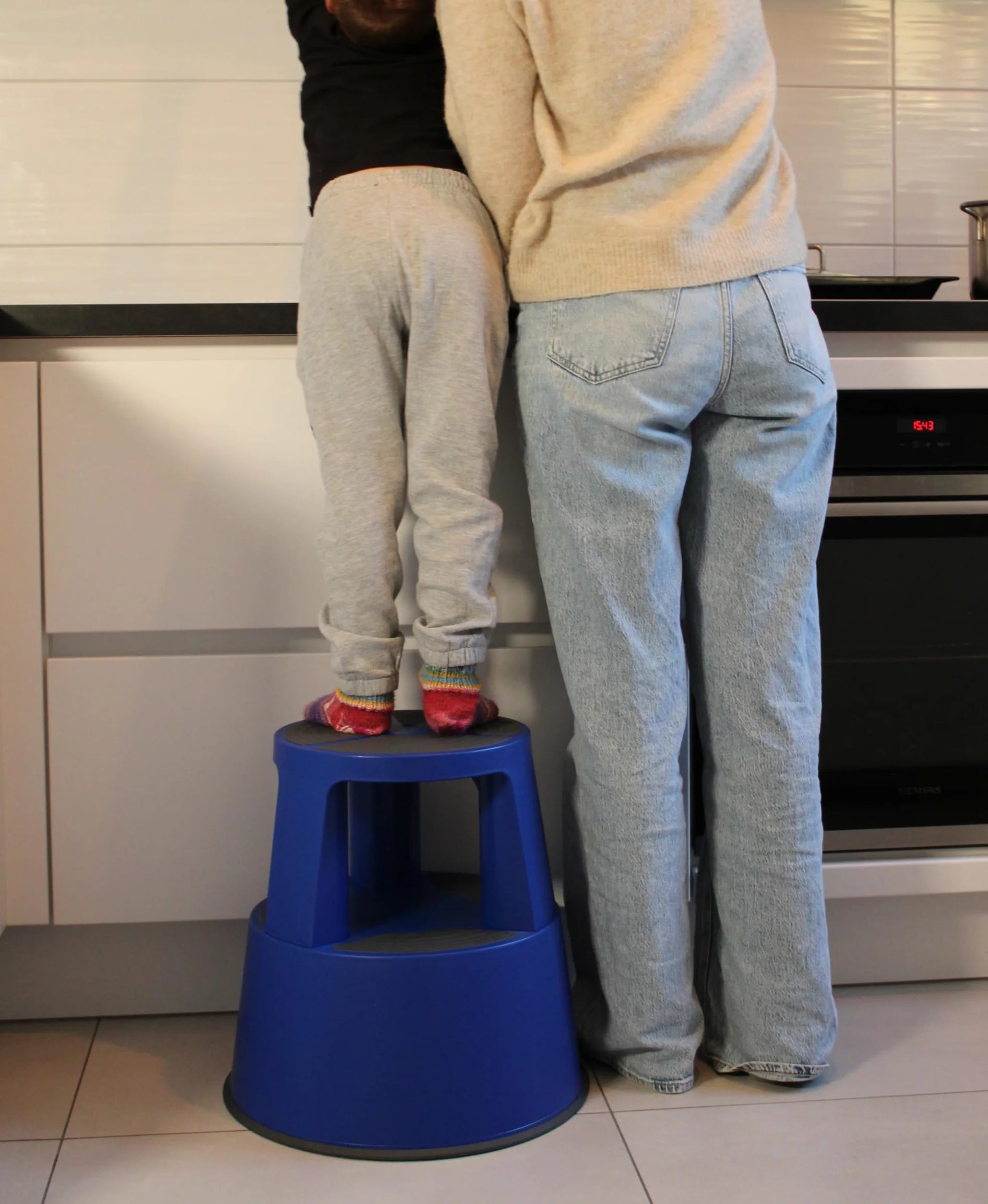 WEDO Taburete con Ruedas Super Step de plástico irrompible 43 cm 150 kg