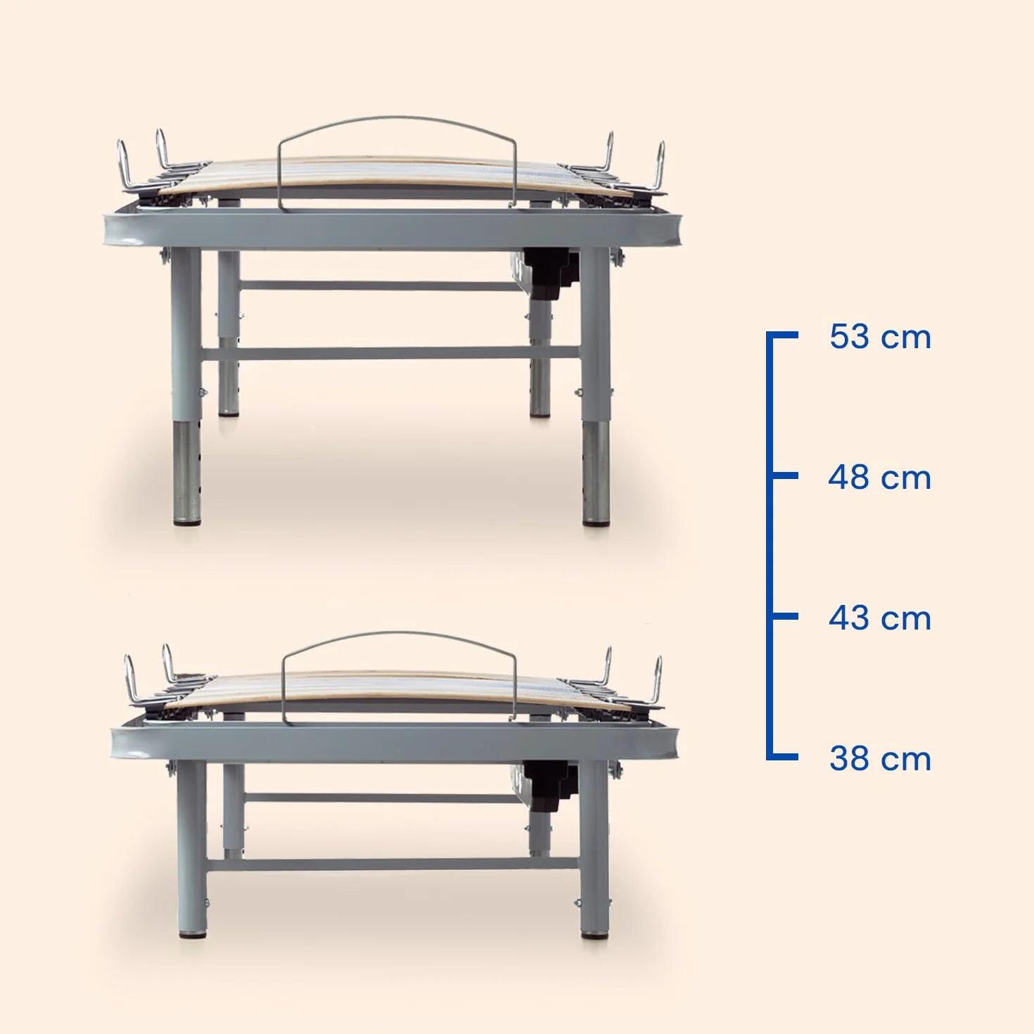Geriafy - Cama Articulada Eléctrica | 90x190 cm | Reforzada y Compacta | Mando por Cable y Patas Regulables en 4 Alturas
