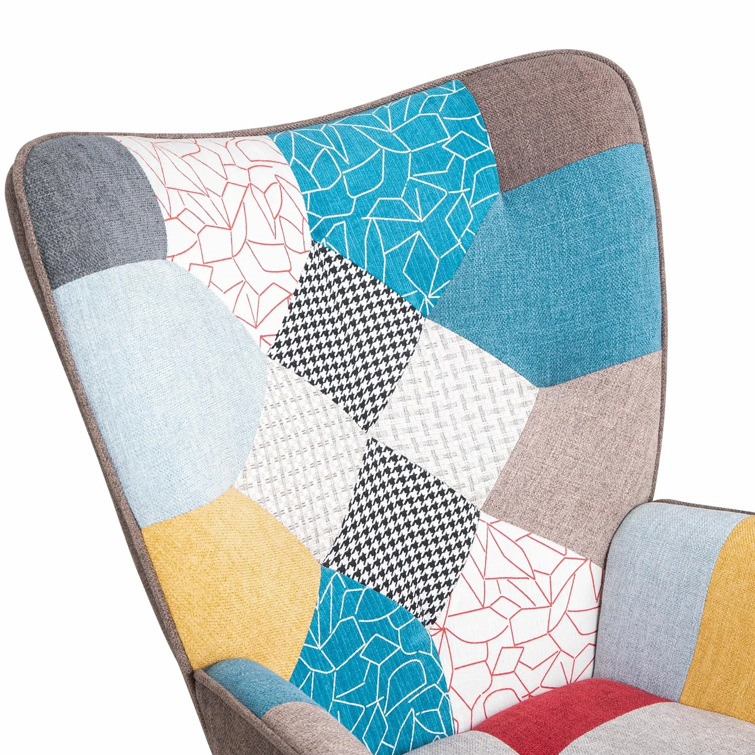 Gardenia Sillón Relax Quebec Patchworks Patchwork, 69x75x95