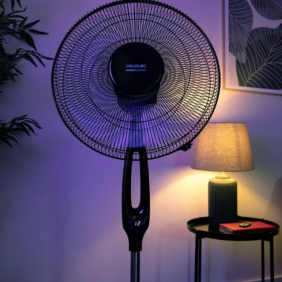 Cecotec EnergySilence 560 Max Smart Ventilador de Pie 45W 16" 5 Aspas Mando a Distancia