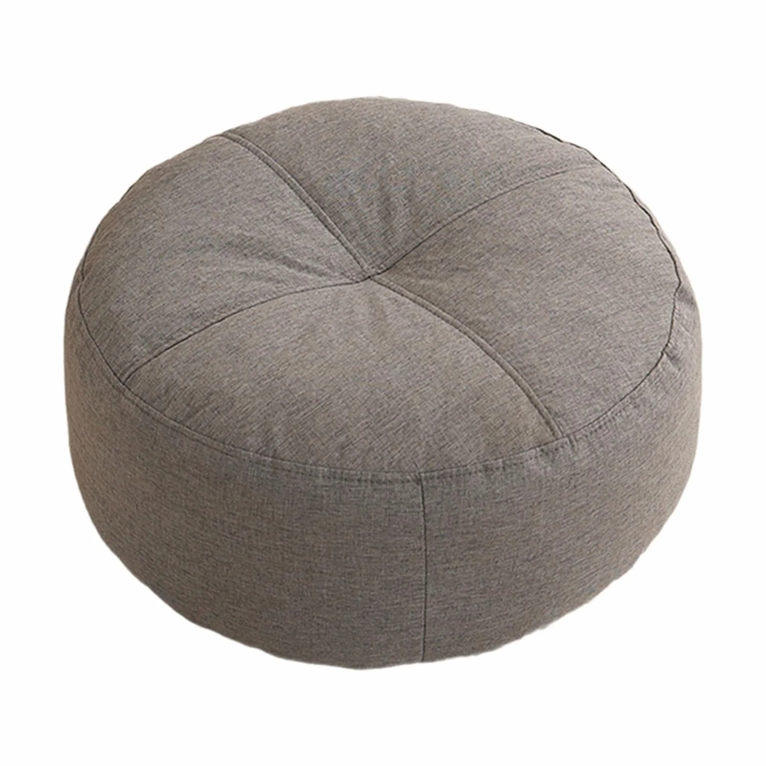 Cojín Redondo para el Suelo Gris Oscuro MagiDeal Yoga Decorativo