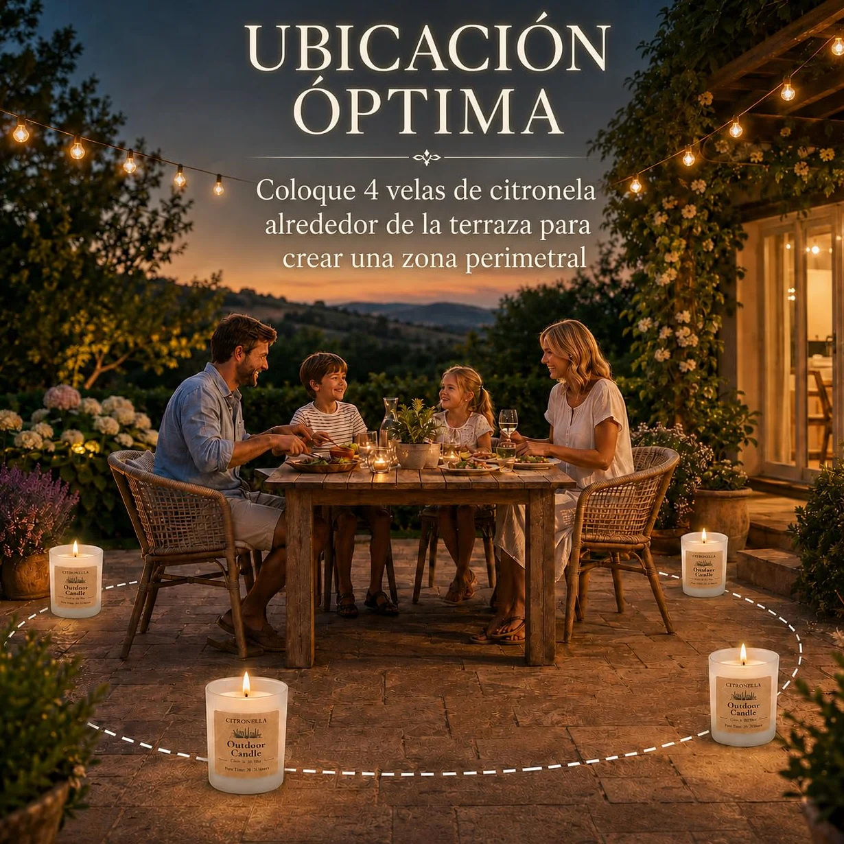 Set Regalo Velas Aromáticas Citronela, 12 x 70g Velas Citronela Exterior, Cera de soja natural y aceites al 6%, aroma veraniego para cocina/jardín/Fiestas/camping/picnic