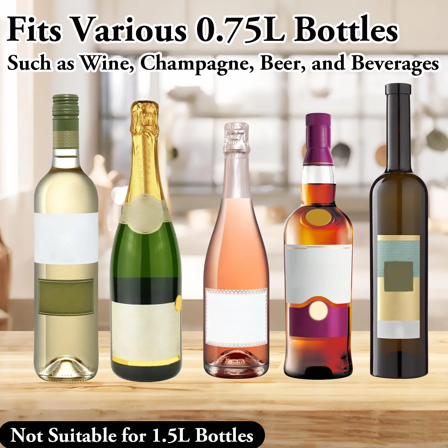 2 Piezas Enfriadora de Botella de Vino, Enfriador Rápido para Vino Cubierta Refrigeradora Wine Cooler de Gel Refrigerador Bolsa Enfriador para Vino Espumoso Champán Cerveza