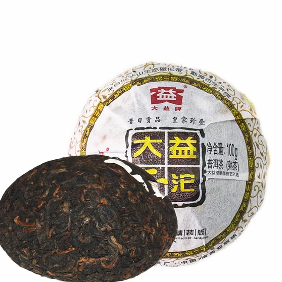 TAETEA Menghai Dayi Pu-erh Té Tuocha maduro Caja 100g