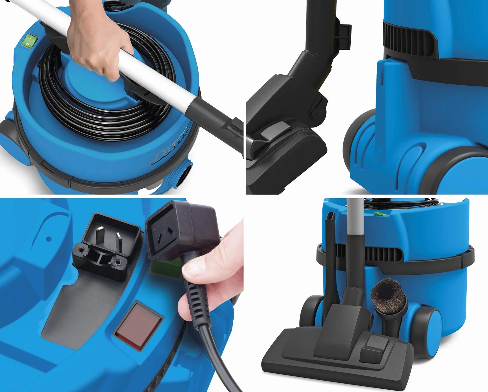 Numatic James JDS181-11 - Aspirador con bolsa, color azul verano