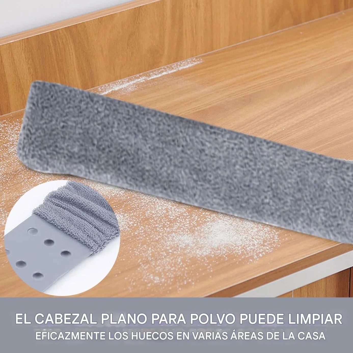 Bajo Electrodomésticos - Cepillo para Polvo Limpiador Plano Retráctil con Mango Largo | Plumero para Debajo De Muebles para Sofá Cama Muebles Parte Inferior Suelo Grietas Techos Altos Piso