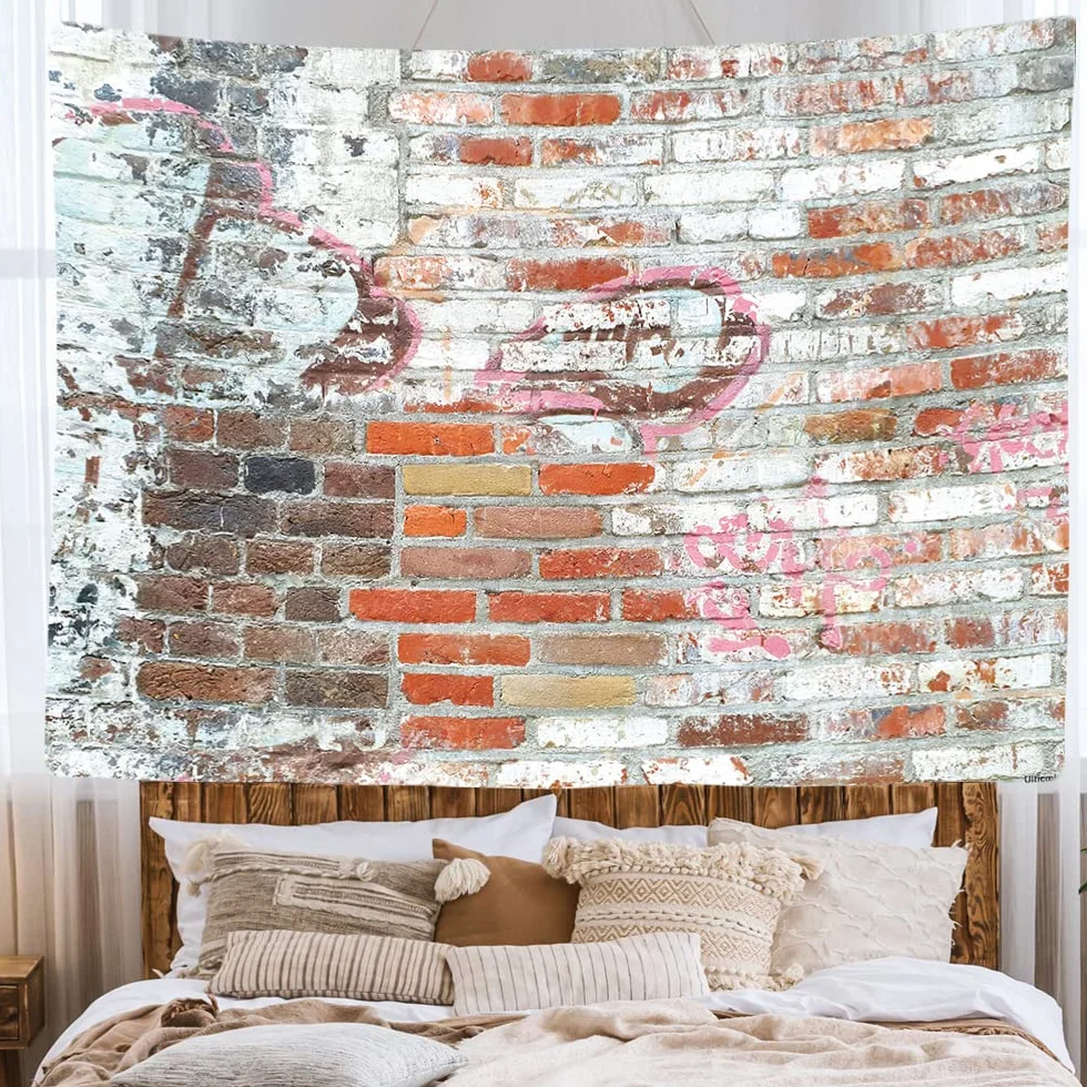 Ulticool Tapiz Pared Piedras Ladrillo Industrial 200 x 150 cm Grande Murales Decorativo