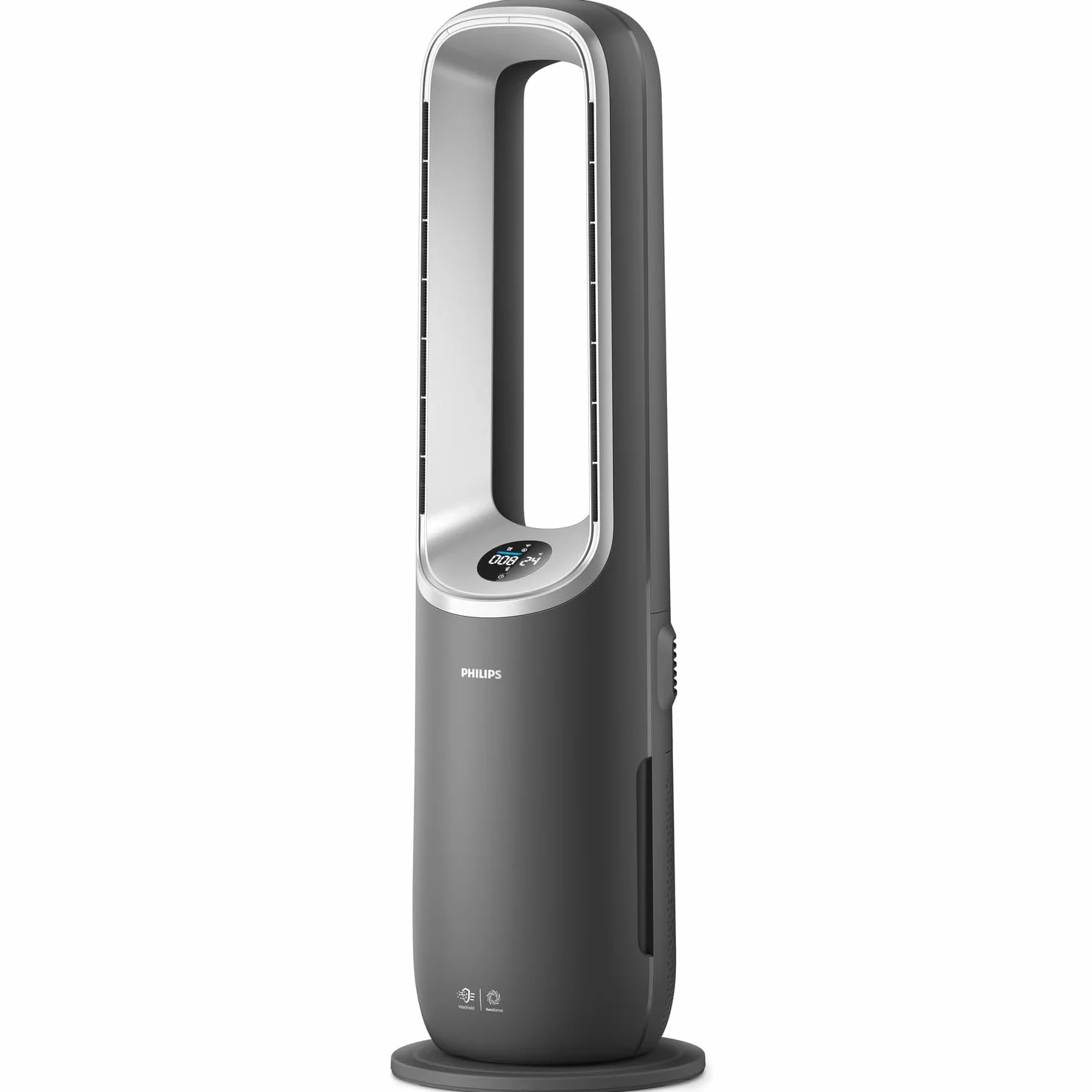 Philips Air Performer 3en1: Purificador, calefactor y ventilador - 70 m², elimina el 99,97% de los alérgenos. Filtro HEPA, Sensores inteligentes, Alexa, App. Silencioso y bajo consumo (AMF870/15)