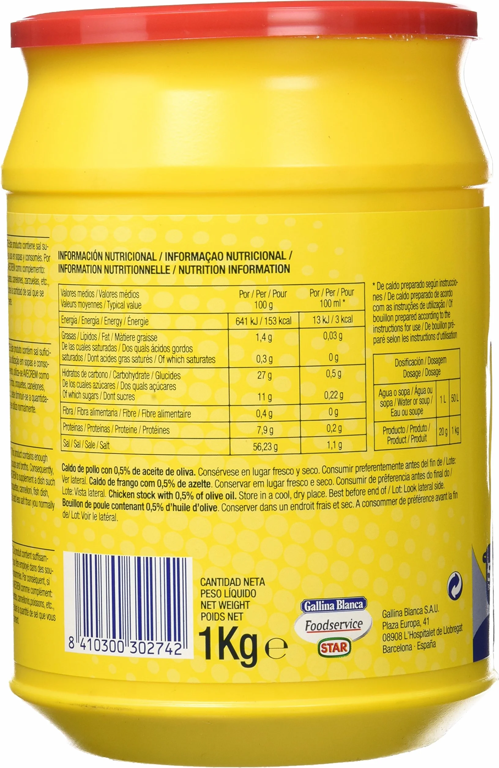 Avecrem Caldo de pollo 1 kg