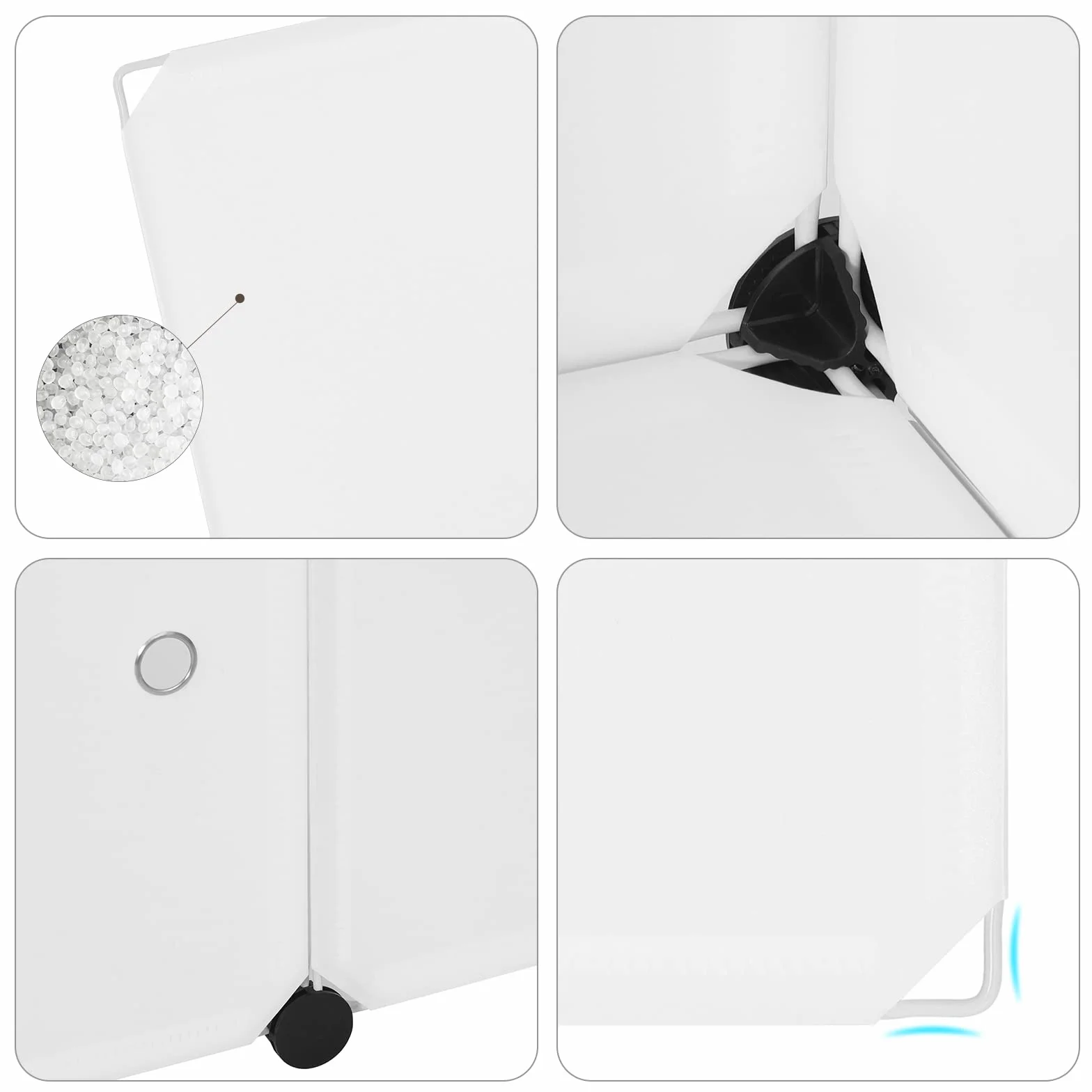 WOLTU Armario Modular Estantería 9 Cubos con Puertas 111x37x111cm Blanco