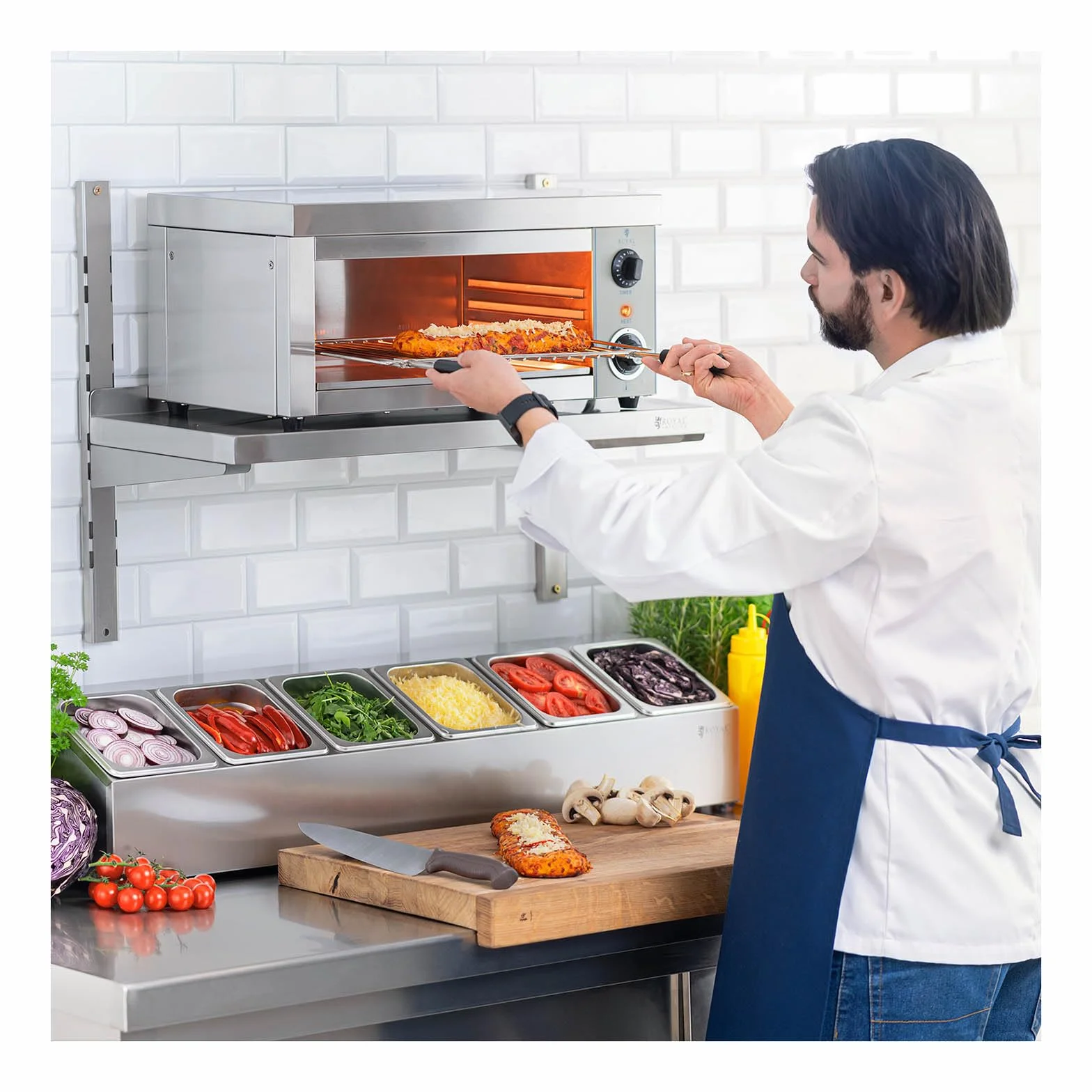 Royal Catering RCES-2000-EGO Tostador industrial 2000W 1 resistencia infrarrojos