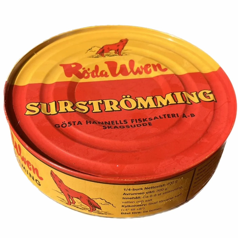 Röda Ulven Surströmming Original Hering enlatado 300 g Especialidad sueca