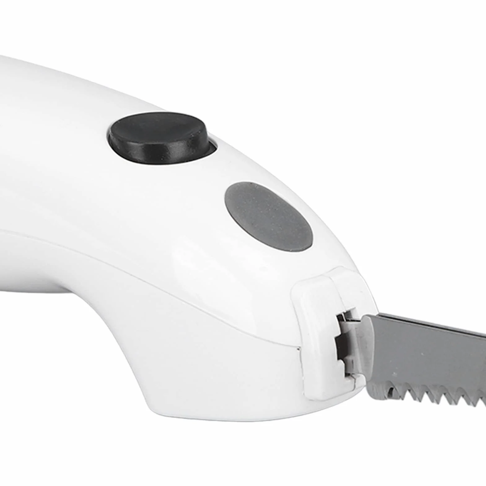 Cuchillo Eléctrico de Acero Inoxidable, Material PP, Ahorro de Tiempo, Cuchillo para Tallar con Botón de Encendido, Interruptor de Seguridad para Cuchillo de Pan para Cerdo,