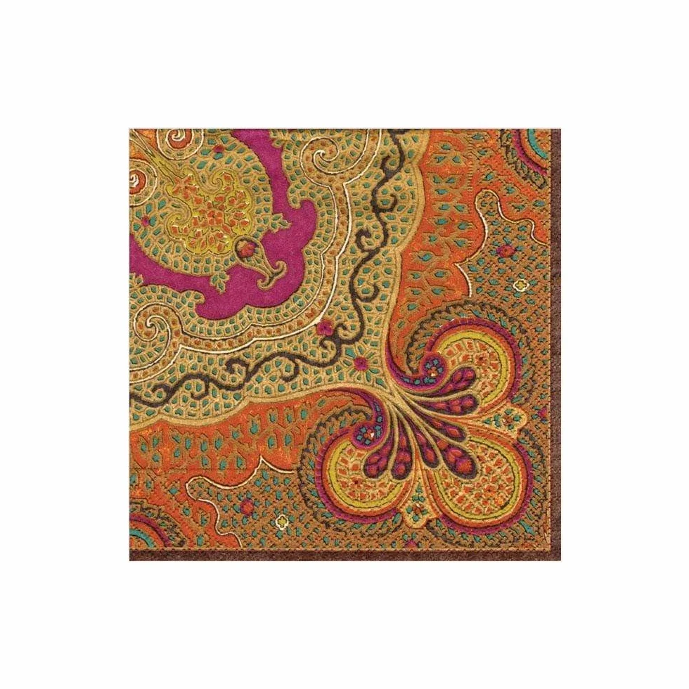 Caspari Jaipur Spice Papel de cóctel 20 unidades