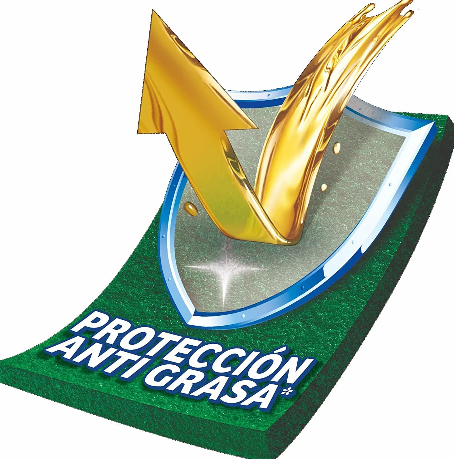 Spontex Estropajos de Fibra con Esponja, 3 estropajos