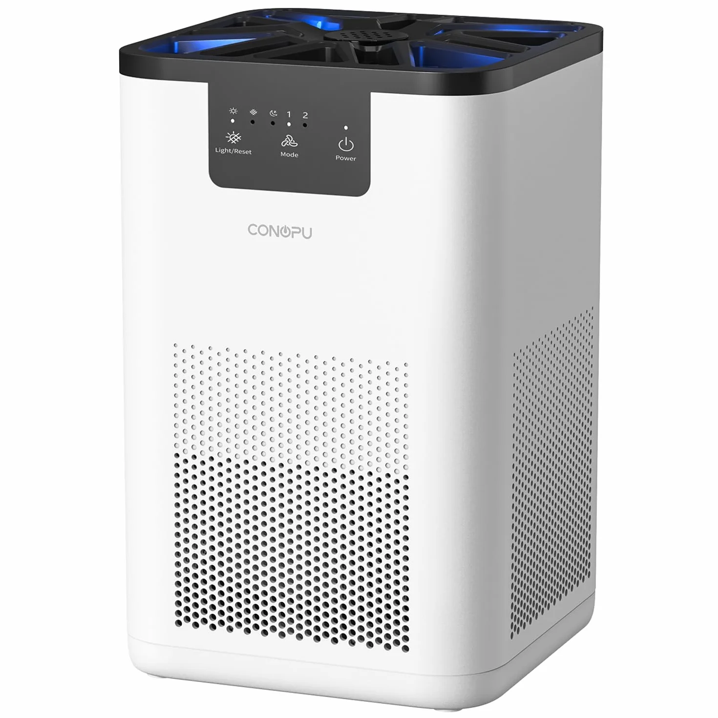 CONOPU Purificador de Aire con Filtro HEPA H13, Aromaterapia, Filtración 3 Etapas, Luz Nocturna