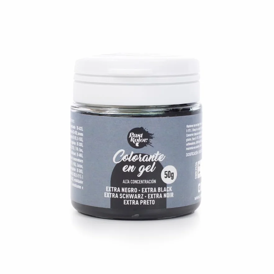 COLORANTE EN GEL PASTKOLOR EXTRA NEGRO 50 G