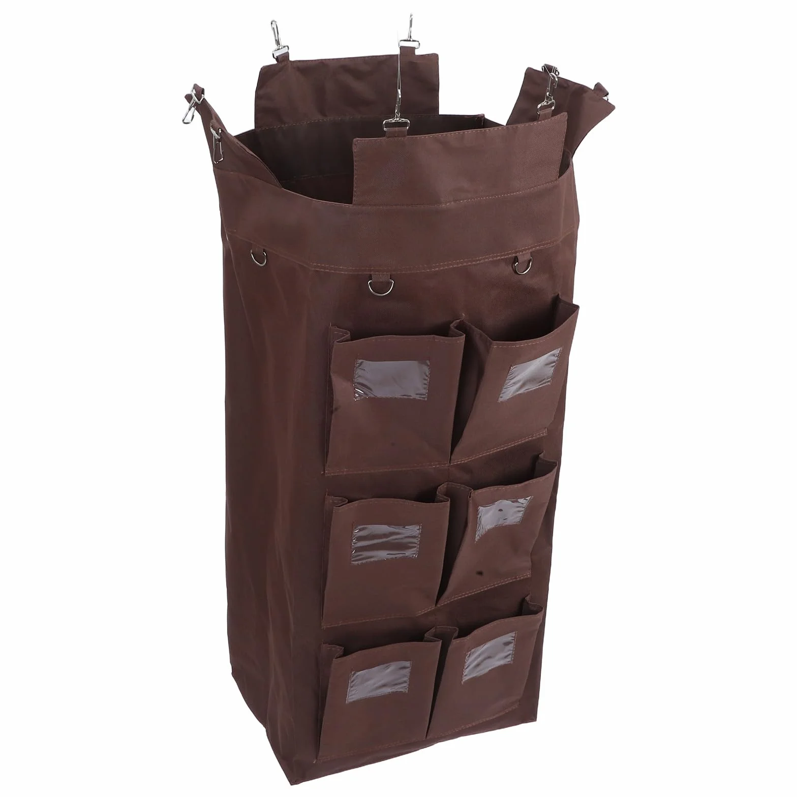 Bolsa Organizadora de Basura para Carrito de Limpieza con Bolsillos Gran Capacidad Resistente y Antileak para Lavandería y Uso Comercial Hotel y Oficina