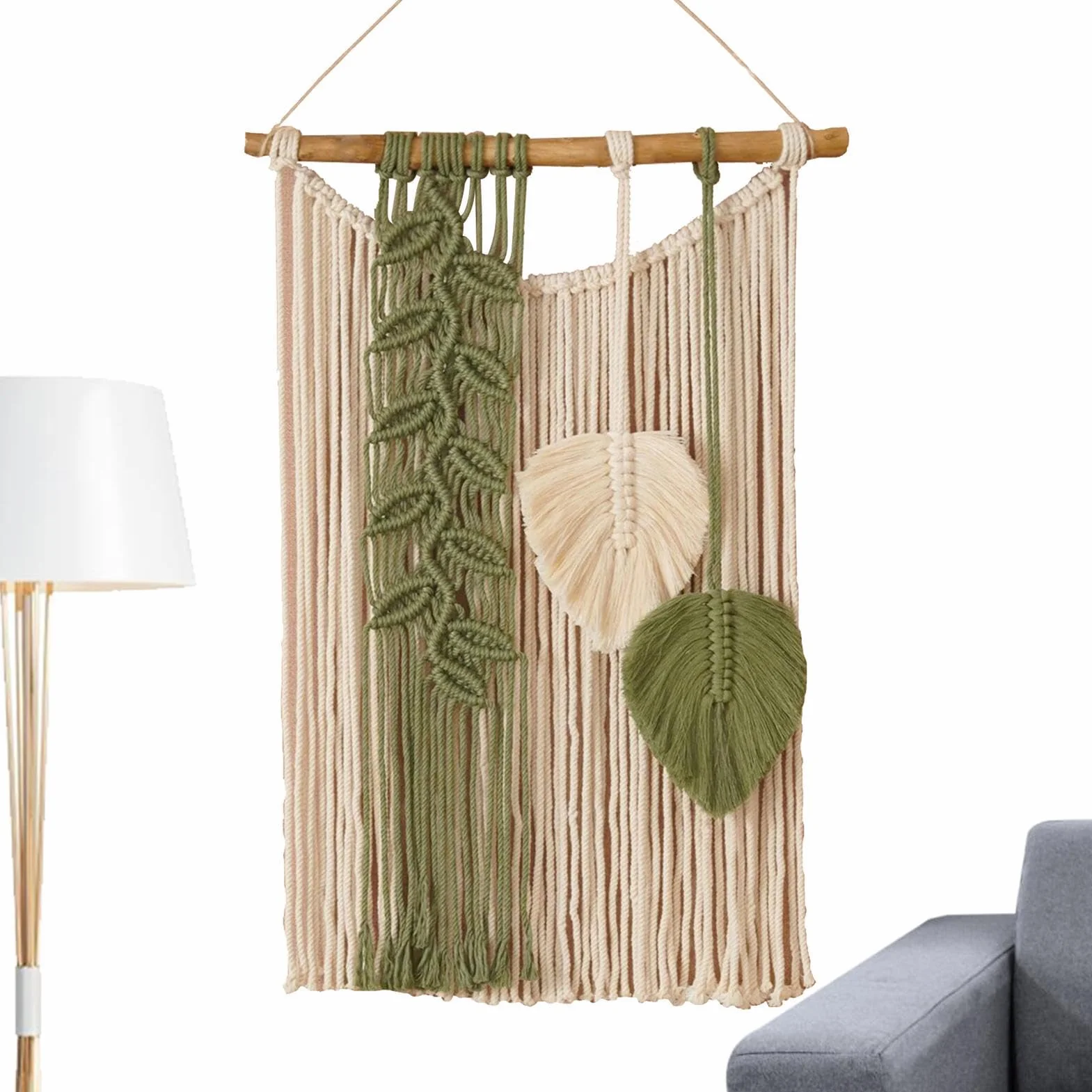 Decoración De Arte De Pared Bohemio: Tapiz De Macramé Hecho A Mano, Pancarta De Tapiz Tejido, Colgante De Pared Estilo Boho, Tapiz Hecho A Mano Único para Decoración del Hogar, 70x40x3cm