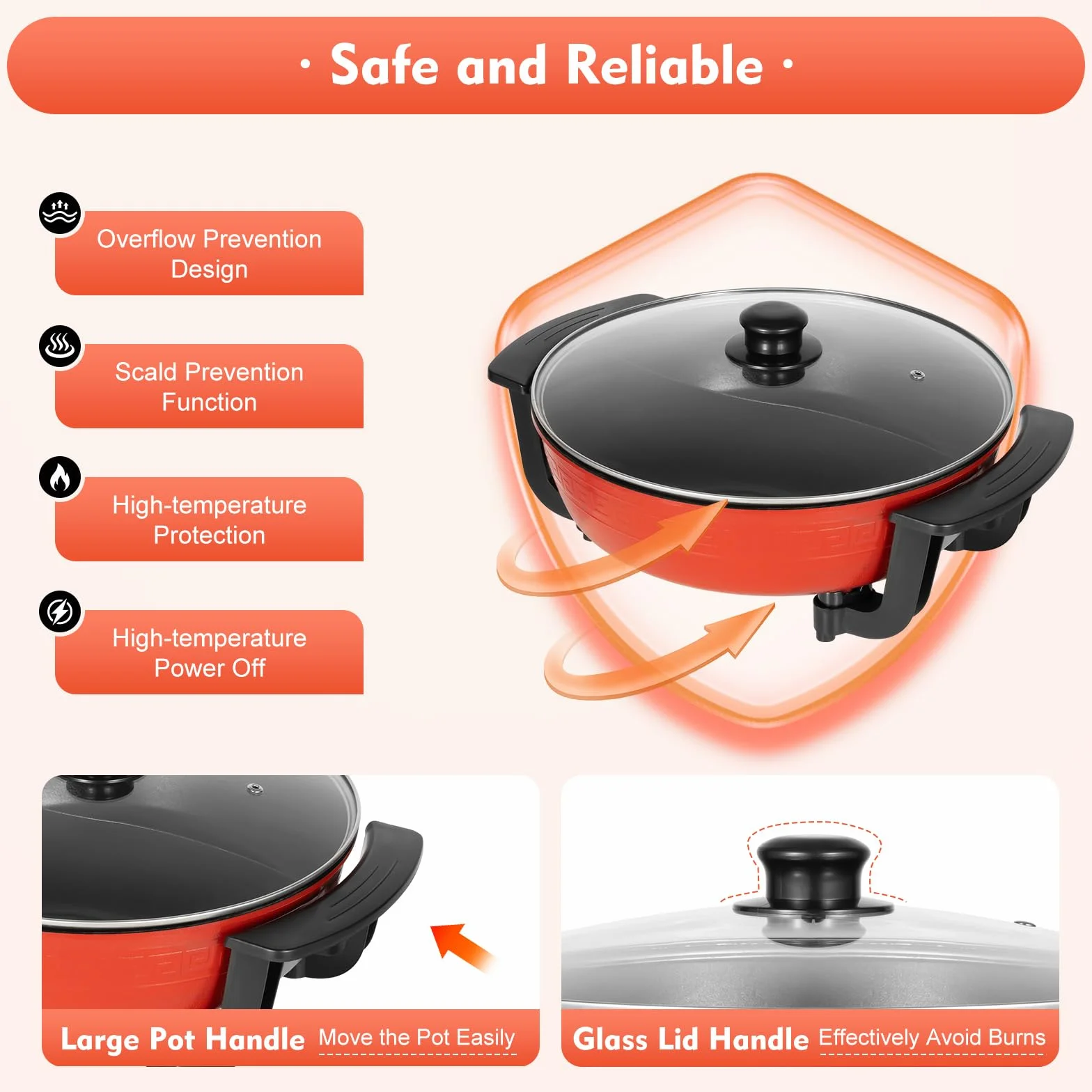 Olla China Shabu 6L Yuan Yang 30x8 cm 220V Twin Hot Pot