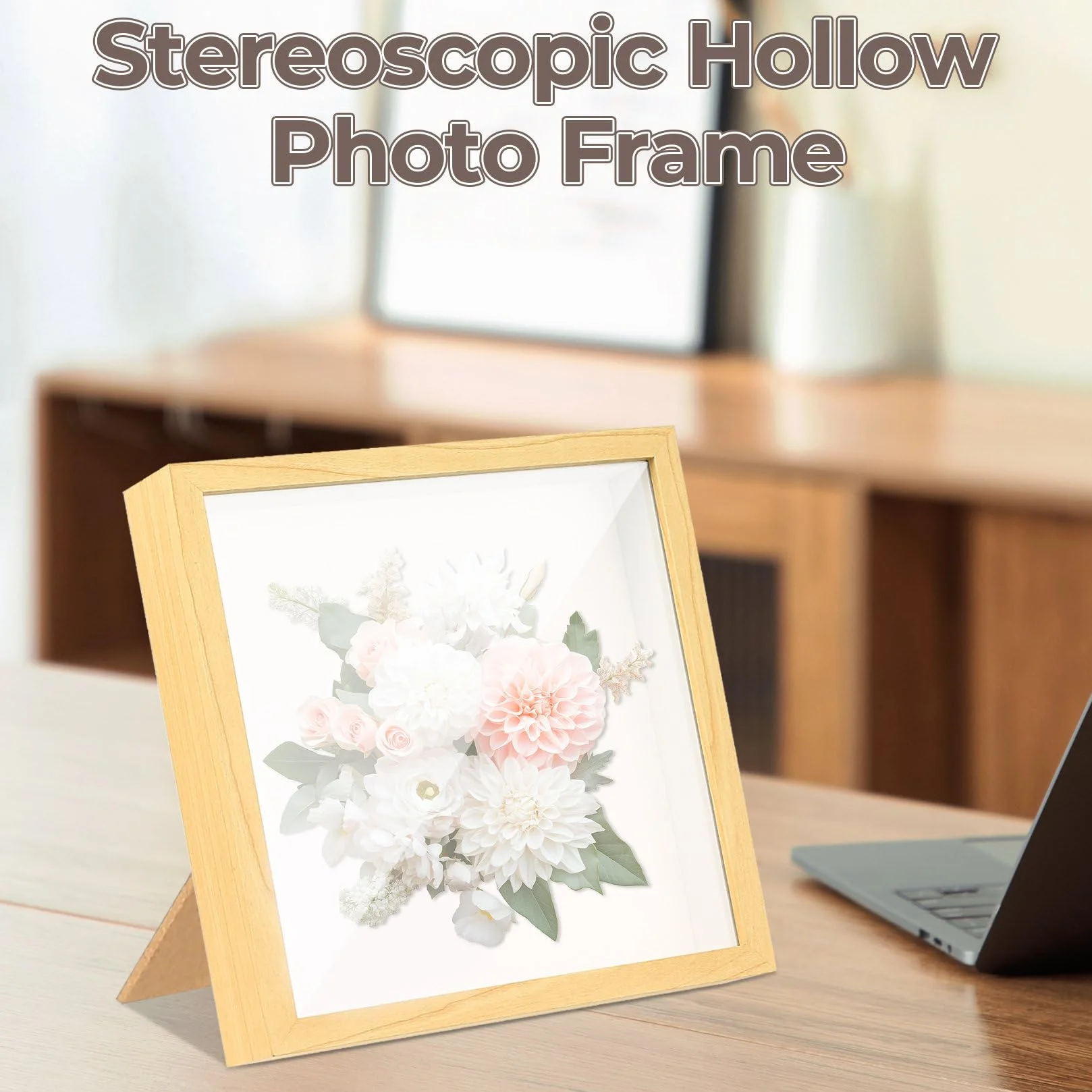 Marcos de Fotos 3D con Profundidad 20,3 x 25,4 cm para Rellenar Flores Arte DIY