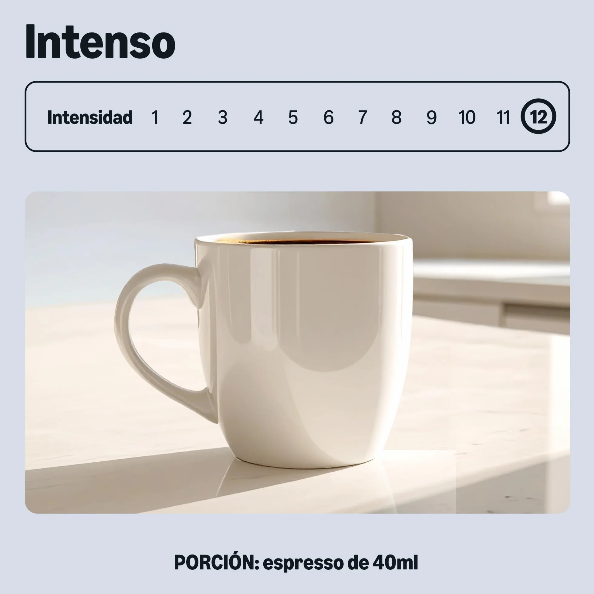 Cápsulas de café Intenso, tueste oscuro, compatibles con Nespresso, 100 unidades, Rainforest Alliance