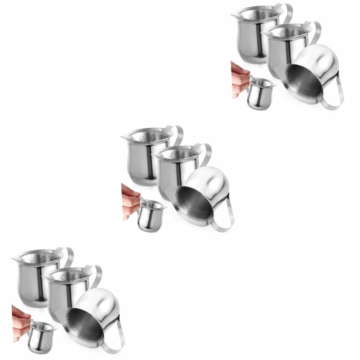 Gadpiparty 9piezas Jarra Inoxidable Para Espumar Leche Taza Para Café y Espresso Para Cappuccino y Latte Juego