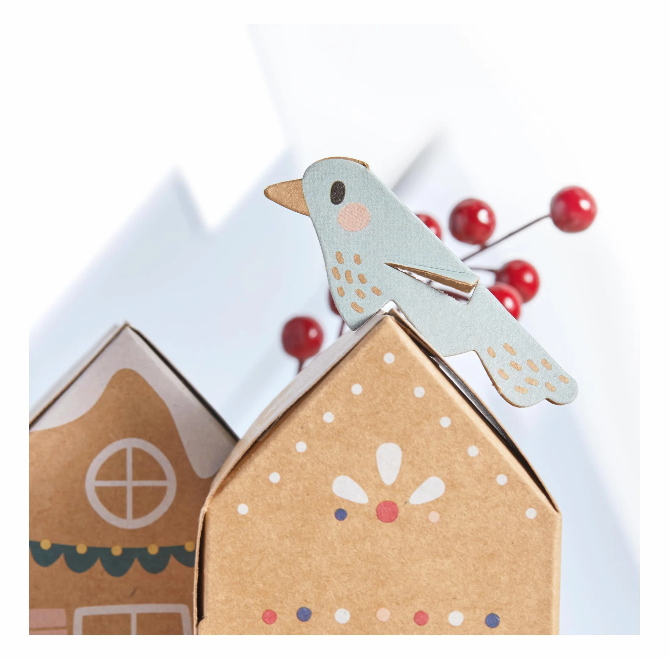 Set de Manualidades Calendario Adviento Pueblo Nieve 113 Piezas Bricolaje Ciudad