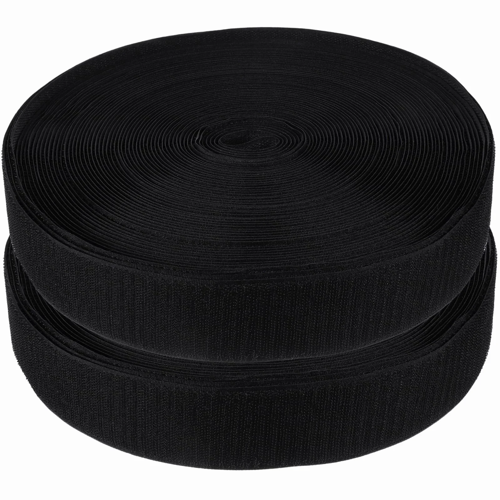 Anneome 2 Rollos de Cinta de Gancho y Bucle para Ropa y Bolsas, Material de Nylon y Tela Mezclada, Longitud Amplia Adecuado para Proyectos de Bricolaje y Equipaje
