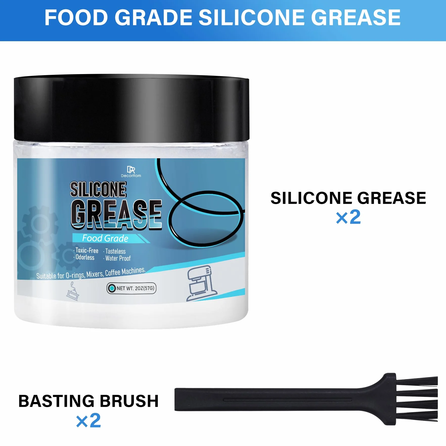 Grasa de silicona 114g Aceite de silicio calidad alimentaria para cafetera automática sello de goma válvula batidora