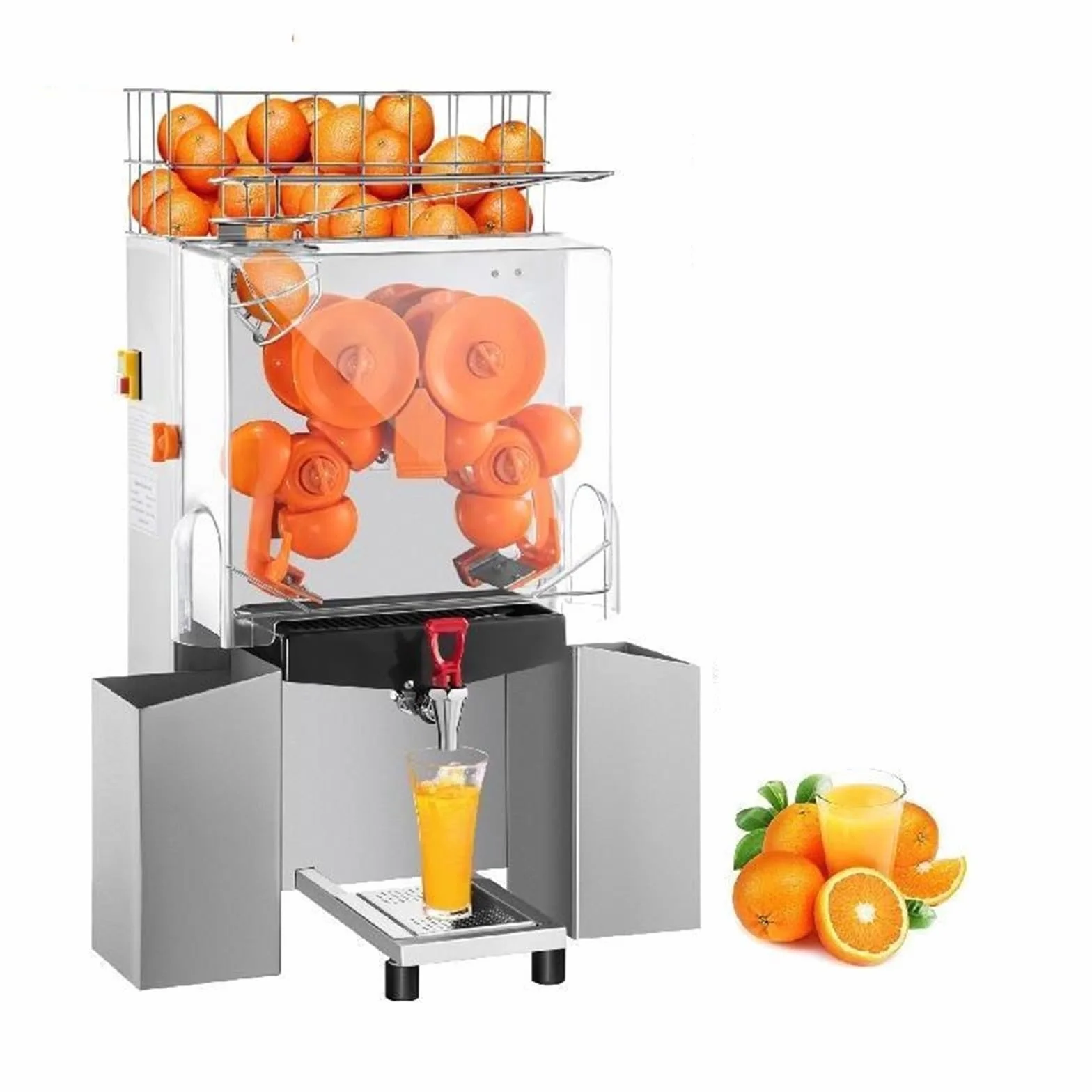 Máquina eléctrica para Exprimir Zumo de Naranja, exprimidor portátil eficiente, batidora, mezcladora de Alimentos Frescos, exprimidor para Uso doméstico y Comercial,