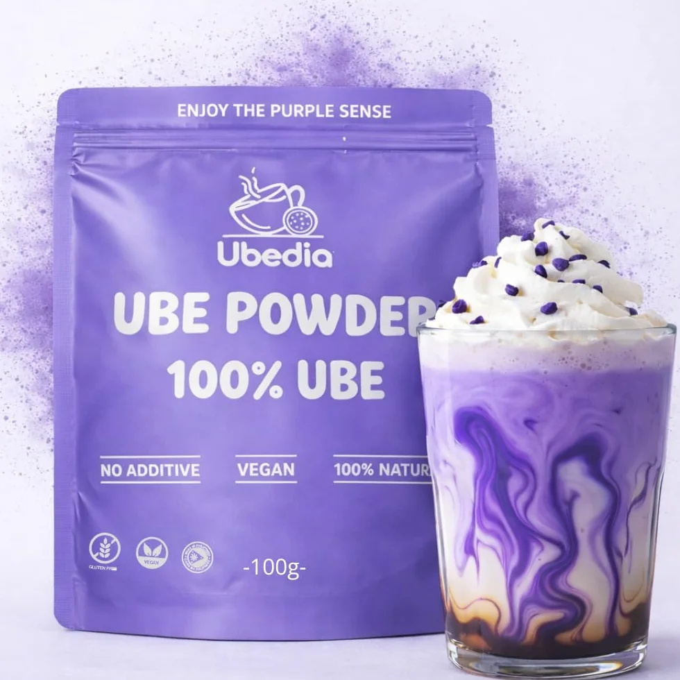 Polvo de Ube 100% Puro Natural 100 g Grado A Origen Filipinas Sin Aditivos Vegano Sin Gluten