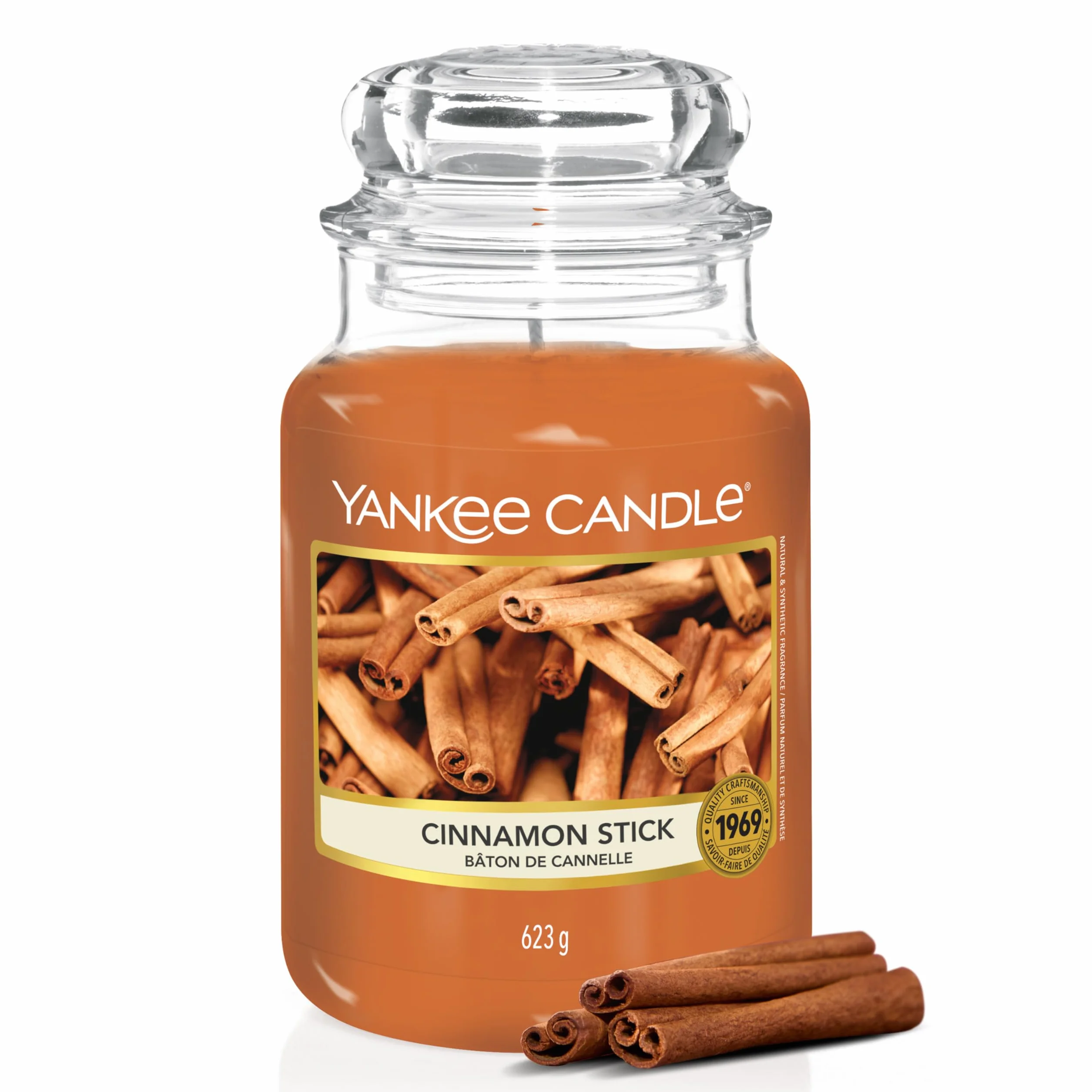 Yankee Candle Vela perfumada Cinnamon Stick tarro grande 150 h Regalo mujer