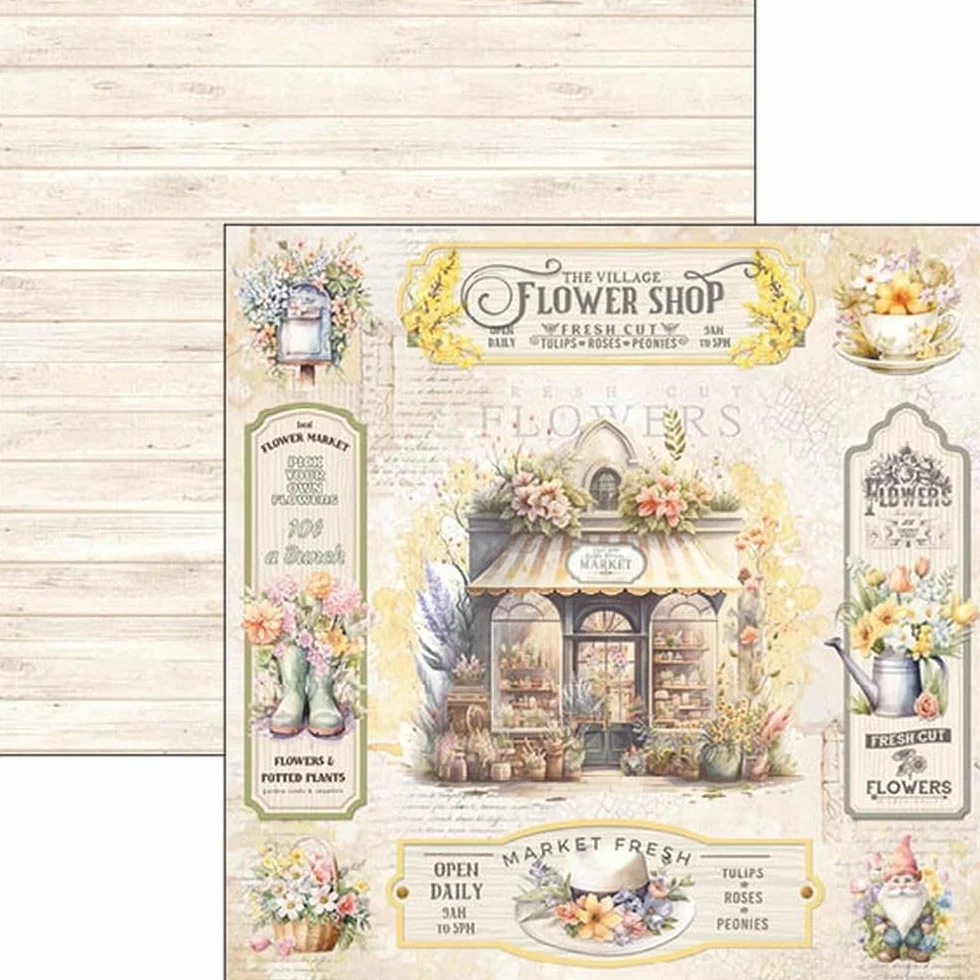 Ciao Bella Colección Floristería Paper Pad 12"x12"