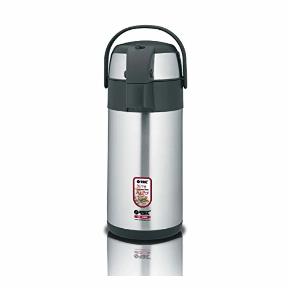Dispensador de acero inoxidable Pump Action Airpot de 3 litros con