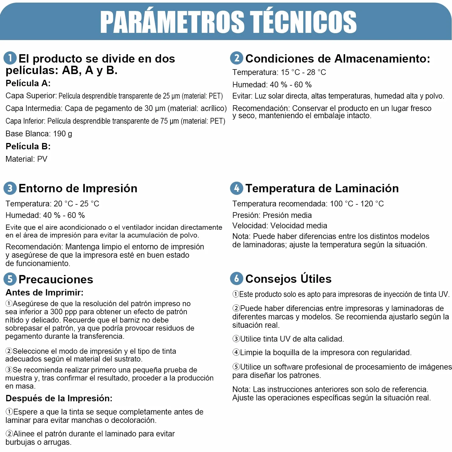 Adhesivo de Transferencia Personalizado UV DTF, Rollo de Películas AB para Impresora de Inyección de Tinta UV de 30cm x 100m, Impresión Directa sobre Metal Cremoso (Base Transparente)