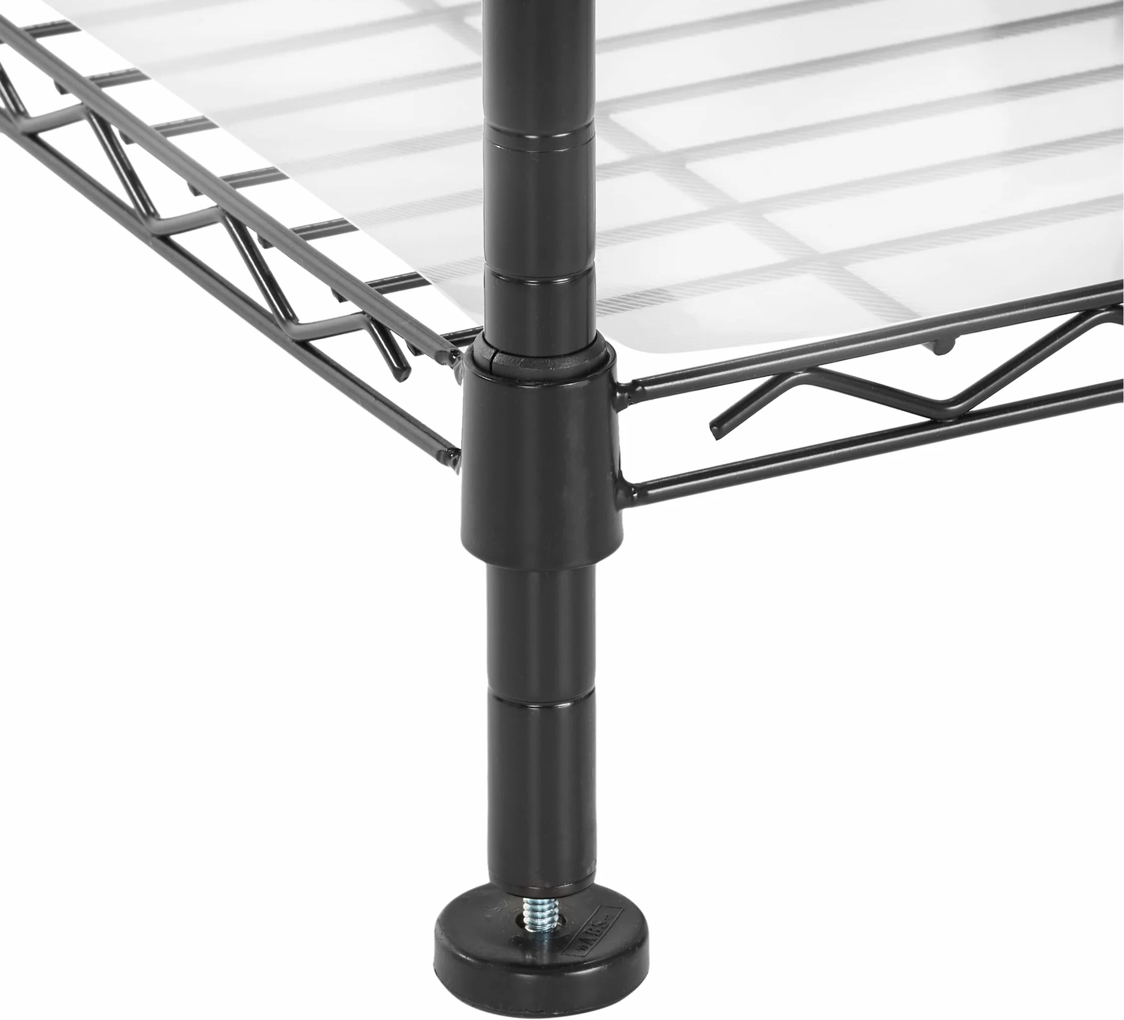 Amazon Basics Sistema organizador de armario extensible, Negro 144.8-203.2 x 35.6 x 182.9 cm