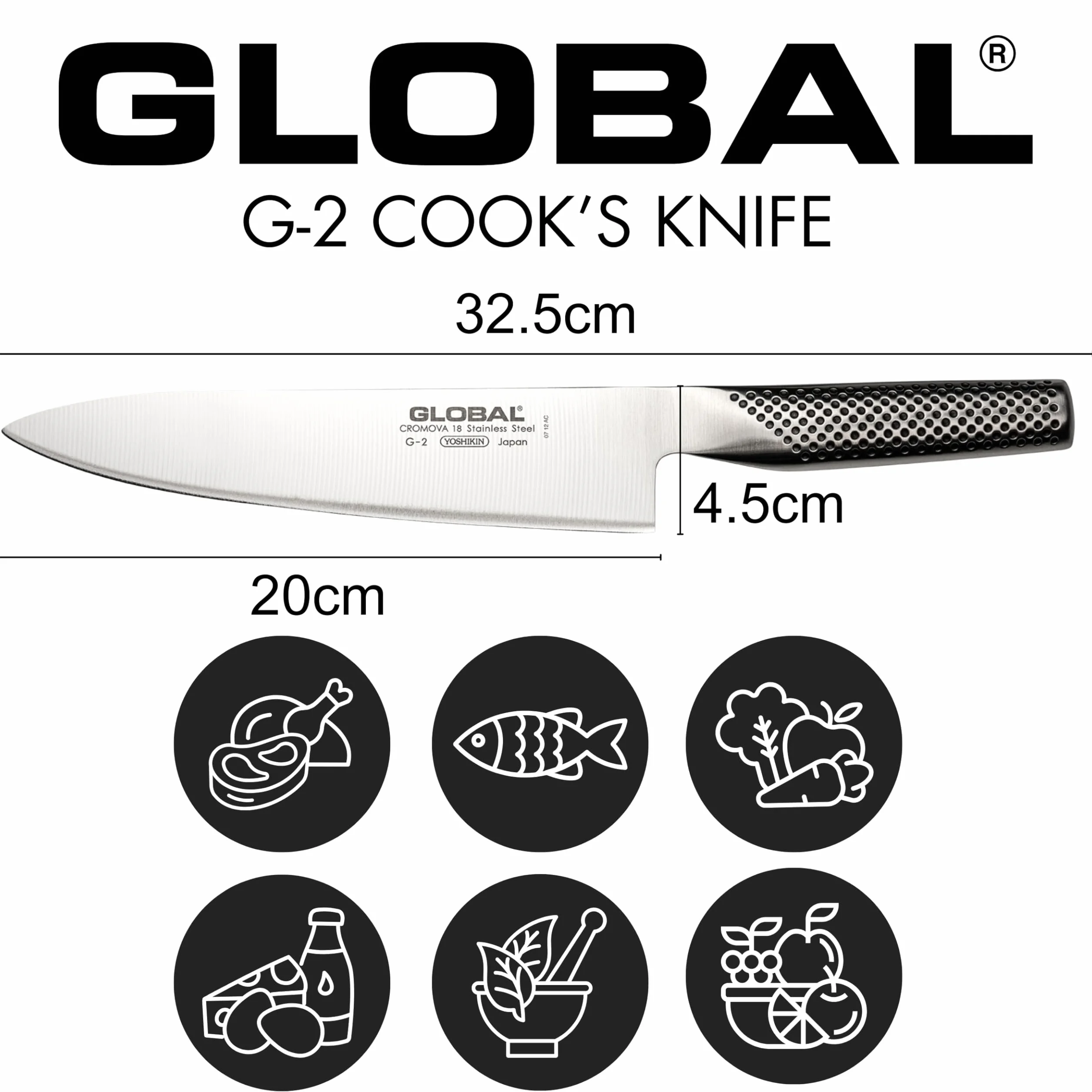 Cuchillo de cocina Global G-2